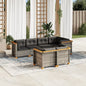 7-Delige Loungeset Met Kussens Poly Rattan