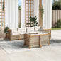 7-Delige Loungeset Met Kussens Poly Rattan
