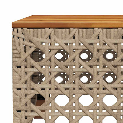 8-Delige Loungeset Met Kussens Poly Rattan Beige
