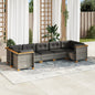 7-Delige Loungeset Met Kussens Poly Rattan