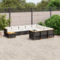1 Tuinset Met Kussens Poly Rattan