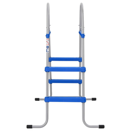 Zwembadladder Voor Bovengronds Zwembad 84 Cm Staal En Kunststof Natuurlijk Douglashout