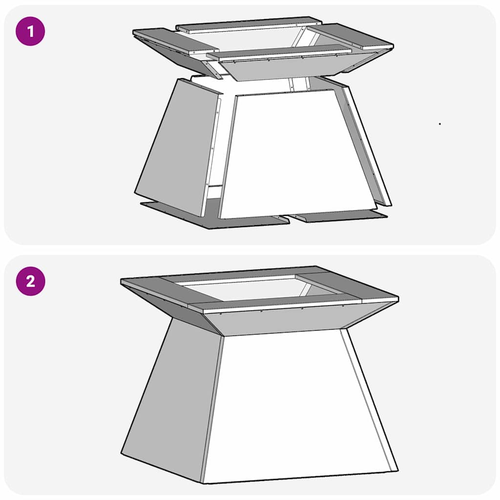 Vuurkorf Zwart Koudgewalst Staal