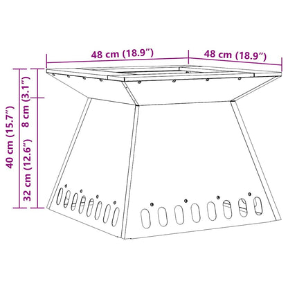 Vuurkorf Zwart Koudgewalst Staal