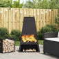 Vuurkorf Bruin 60 X 35 X 100 Cm Cortenstaal