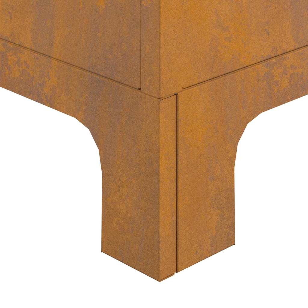 Vuurkorf Bruin 50 X 50 X 70 Cm Cortenstaal