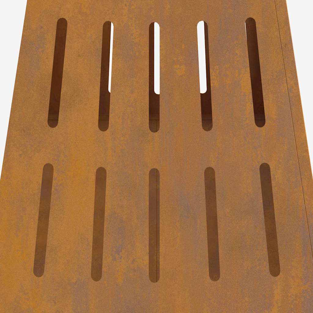 Vuurkorf Bruin 50 X 50 X 70 Cm Cortenstaal