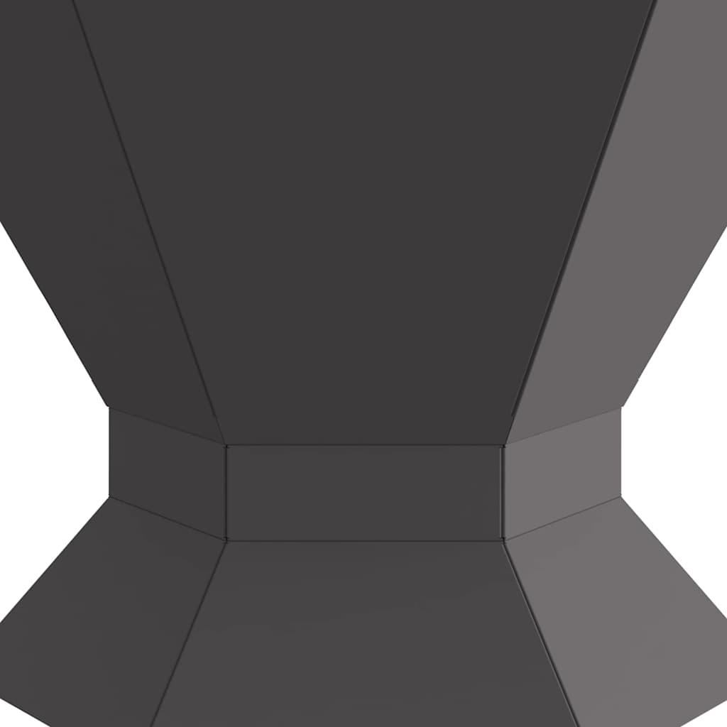 Vuurkorf Zwart 50 X 50 X 40 Cm Koudgewalst Staal