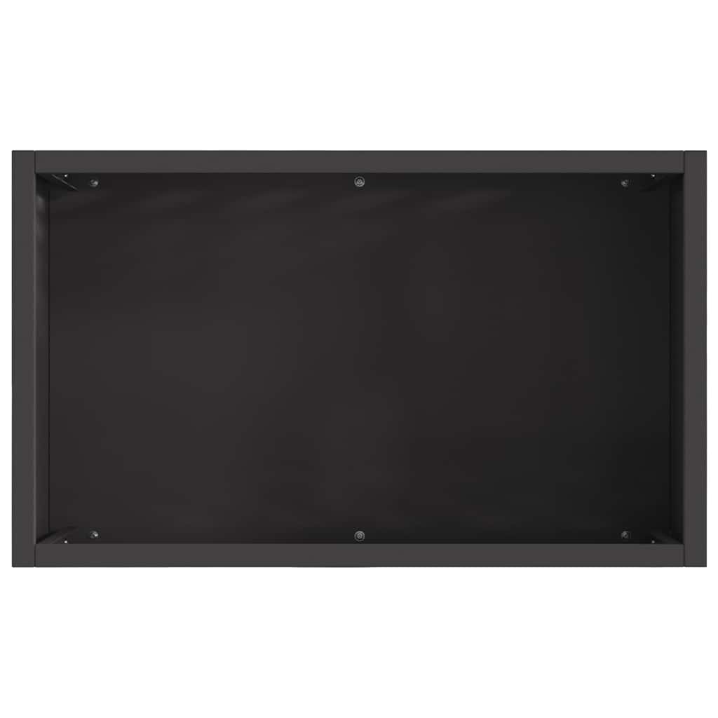 Vuurkorf Zwart 50 X 30 X 40 Cm Koudgewalst Staal