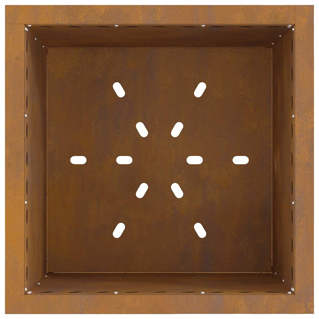 Vuurkorf Bruin 48 X 48 X 50 Cm Cortenstaal