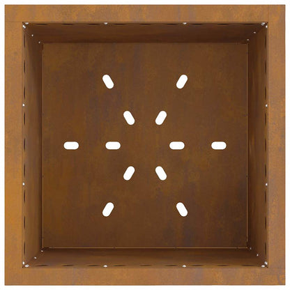 Vuurkorf Bruin 48 X 48 X 50 Cm Cortenstaal