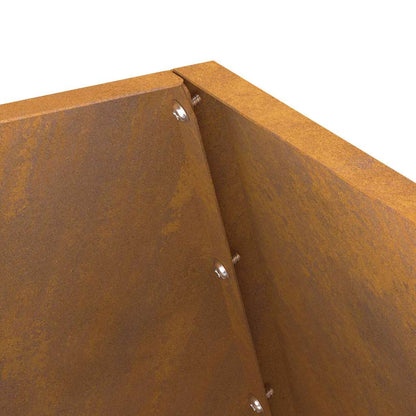Vuurkorf Bruin 50 X 50 X 100 Cm Cortenstaal