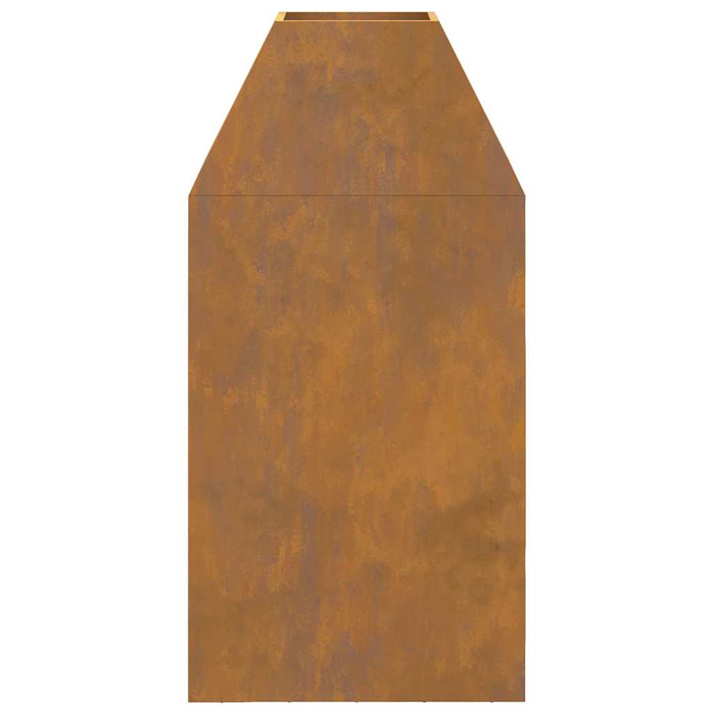 Vuurkorf Bruin 50 X 50 X 100 Cm Cortenstaal