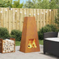 Vuurkorf Bruin 50 X 35 X 100 Cm Cortenstaal