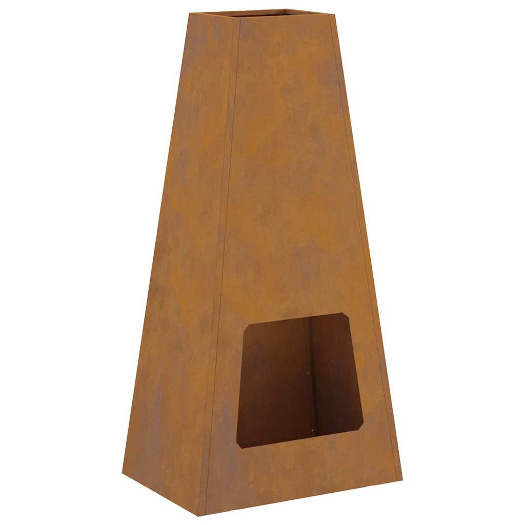 Vuurkorf Bruin 50 X 35 X 100 Cm Cortenstaal