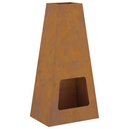 Vuurkorf Bruin 50 X 35 X 100 Cm Cortenstaal
