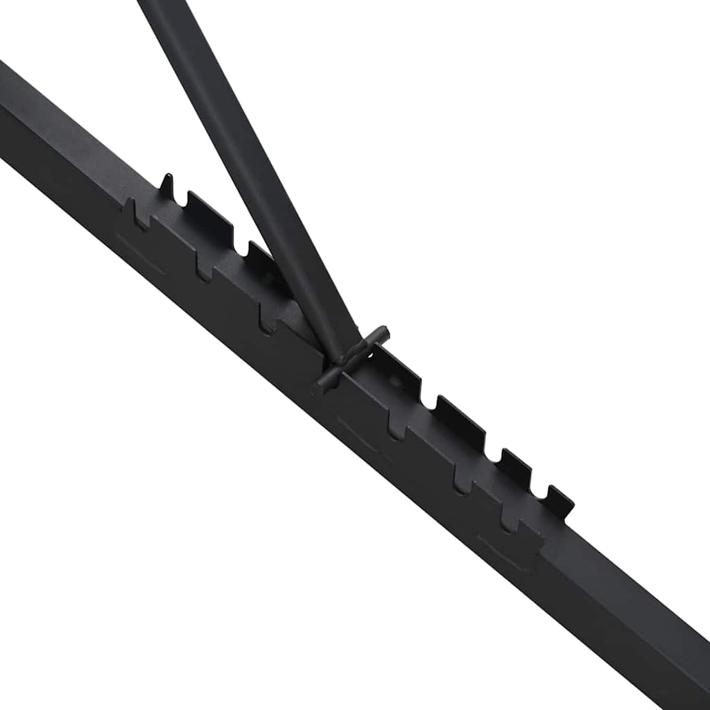 Gewichtbank Zwart 131 X 41 X 110 Cm Staal