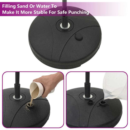 Boksballenset Met Handschoenen En Pomp Verstelbaar 81-122 Cm