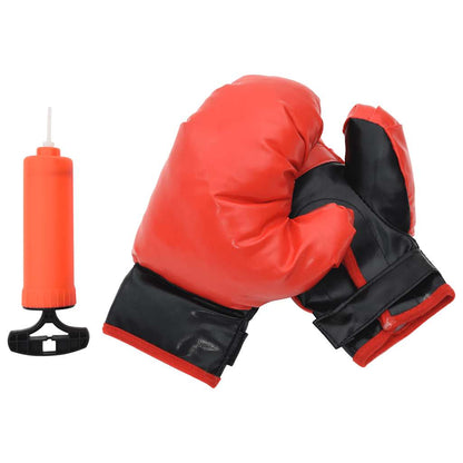 Boksballenset Met Handschoenen En Pomp Verstelbaar 81-122 Cm
