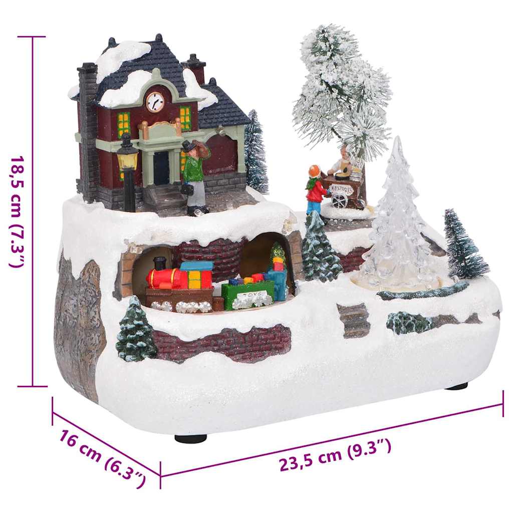 Kerst Tafeldecoratie Multikleur 23.5 X 16 X 18.5 Cm Kunststof