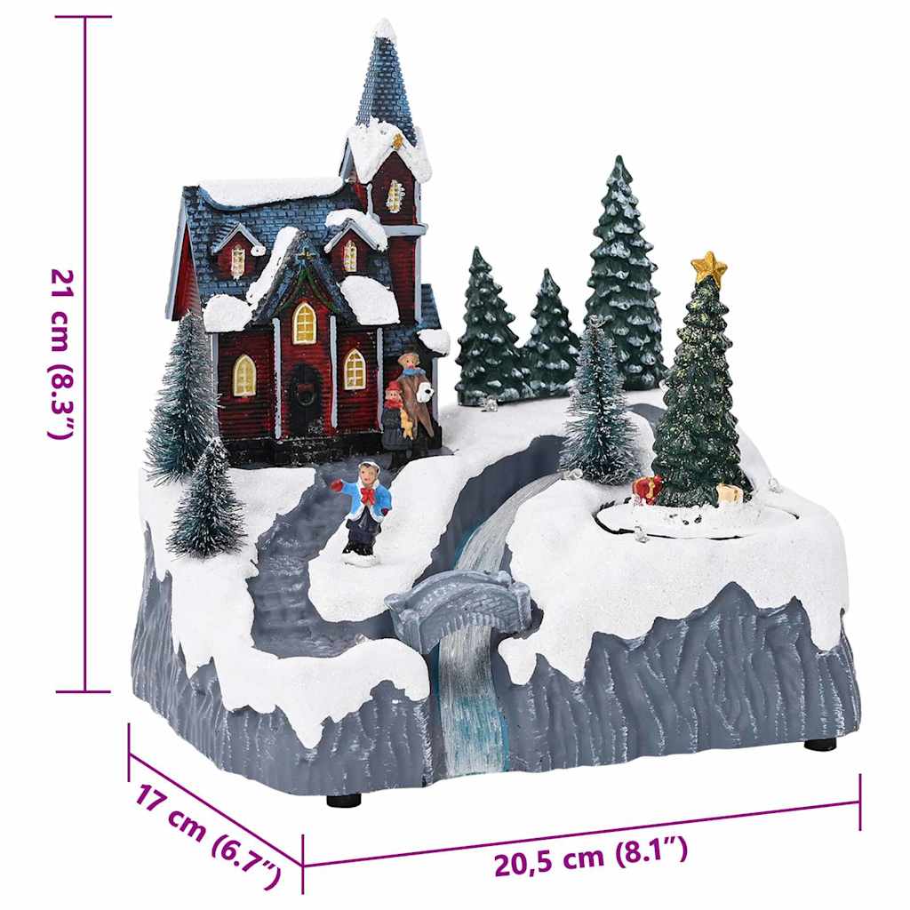 Kerstdorp Multikleur 20.5 X 17 X 21 Cm Kunststof