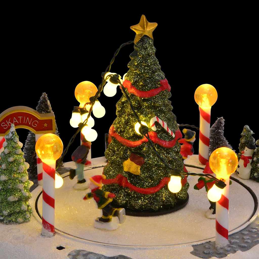 Kerstdorp Multikleur 22 X 21.5 X 17 Cm Kunststof