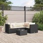 5-Delige Loungeset Met Kussens Poly Rattan