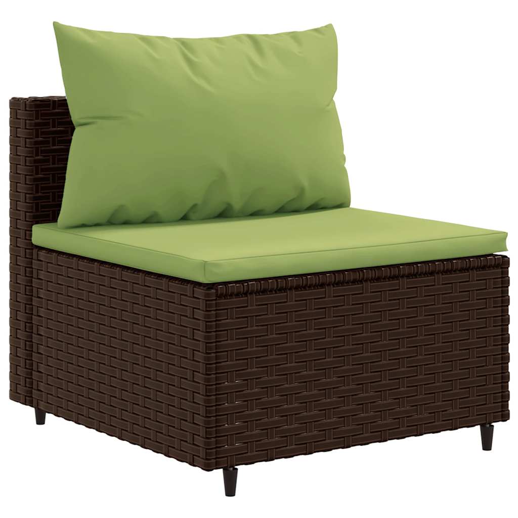 6-Delige Loungeset Met Kussens Poly Rattan