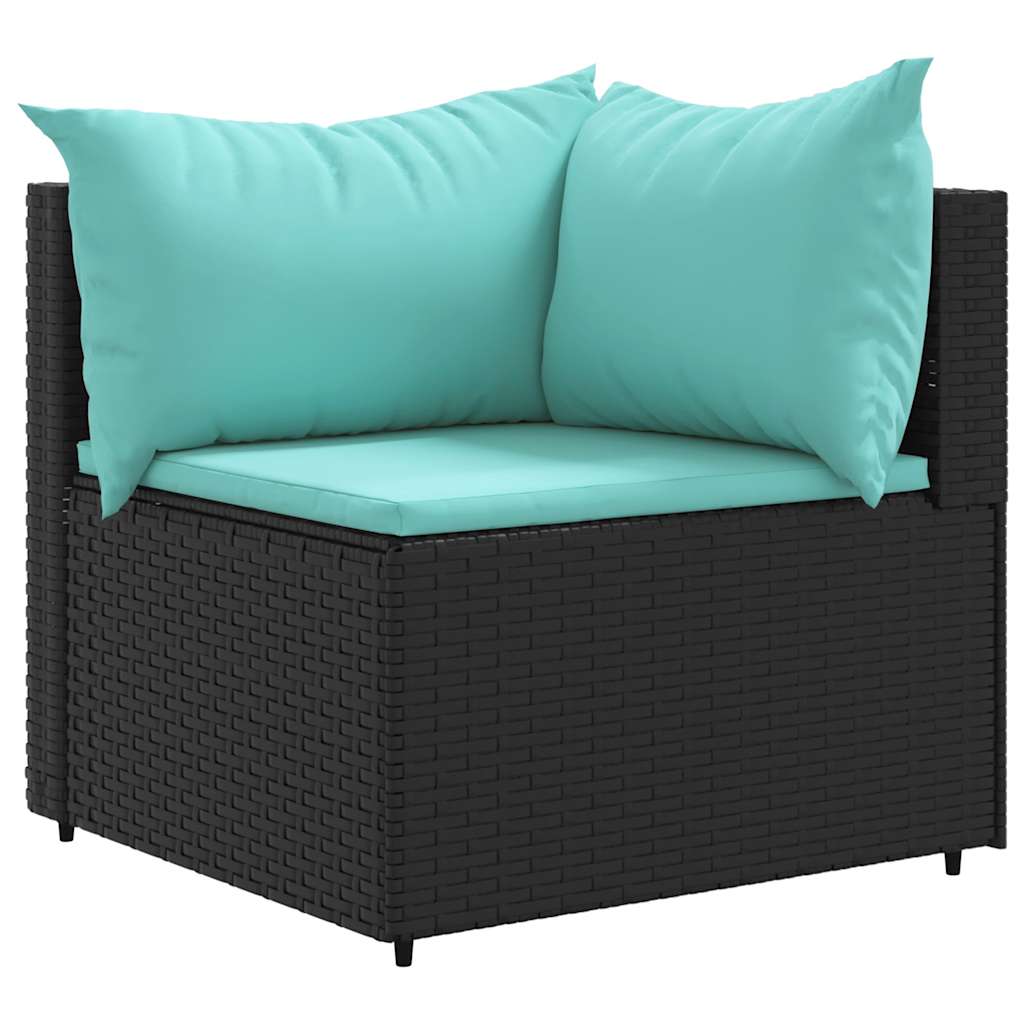 7-Delige Loungeset Met Kussens Poly Rattan