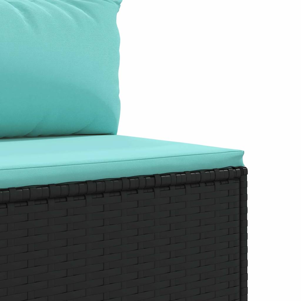 7-Delige Loungeset Met Kussens Poly Rattan