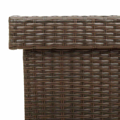 Tuinbox Met Wielen Poly Rattan