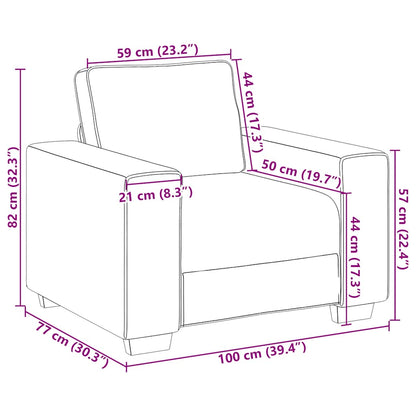3-Delige Loungeset Met Kussens Fluweel