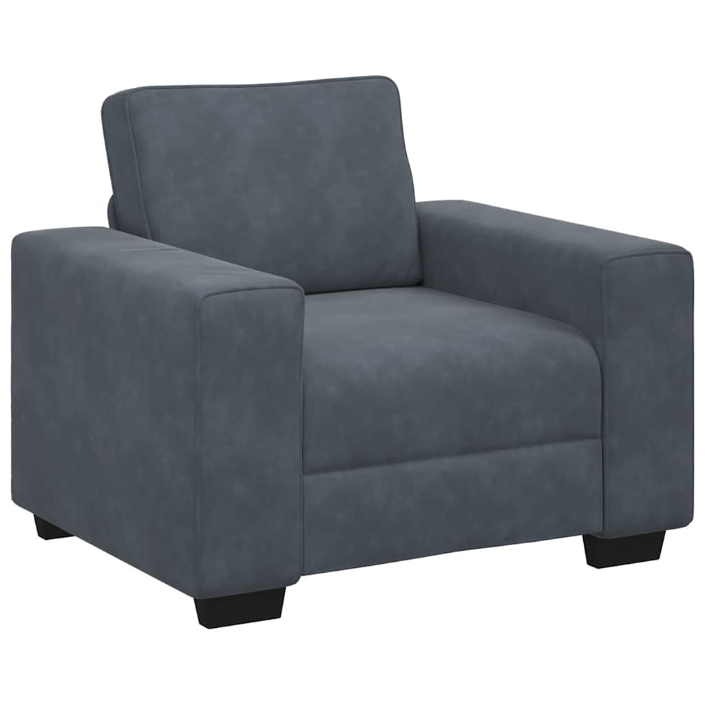 3-Delige Loungeset Met Kussens Fluweel