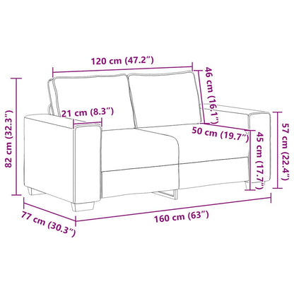 2-Delige Loungeset Met Kussens Stof