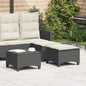 Tuinkrukken Met Kussens 2 St 55X55X36 Cm Poly Rattan
