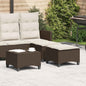 Tuinkrukken Met Kussens 2 St 55X55X36 Cm Poly Rattan