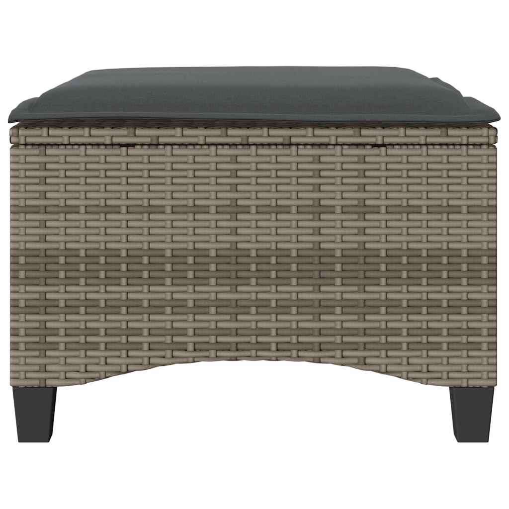 Tuinkrukken Met Kussens 2 St 55X55X36 Cm Poly Rattan
