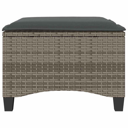 Tuinkrukken Met Kussens 2 St 55X55X36 Cm Poly Rattan
