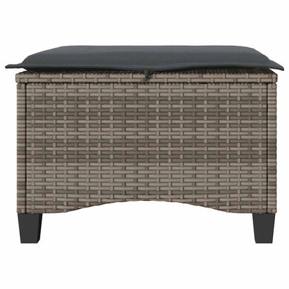 Tuinkrukken Met Kussens 2 St 55X55X36 Cm Poly Rattan