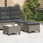 Tuinkrukken Met Kussens 2 St 55X55X36 Cm Poly Rattan