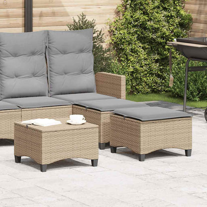 Tuinkrukken Met Kussens 2 St 55X55X36 Cm Poly Rattan