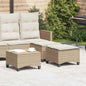 Tuinkrukken Met Kussens 2 St 55X55X36 Cm Poly Rattan