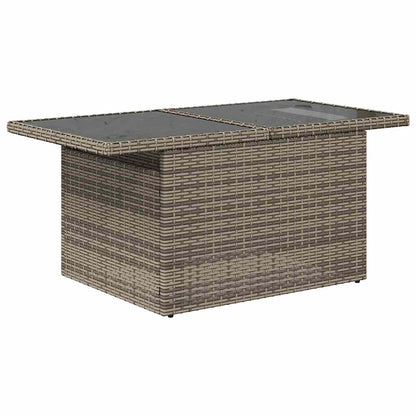 9-Delige Loungeset Met Kussens Poly Rattan Acacia
