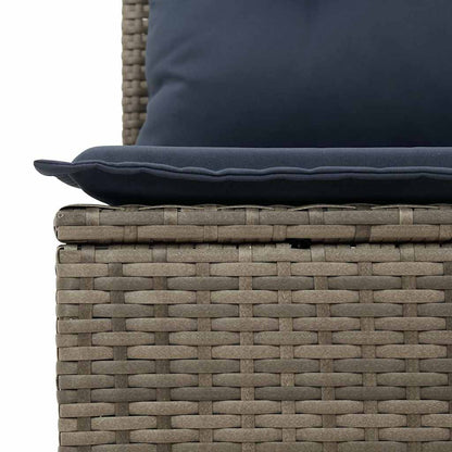 9-Delige Loungeset Met Kussens Poly Rattan Acacia