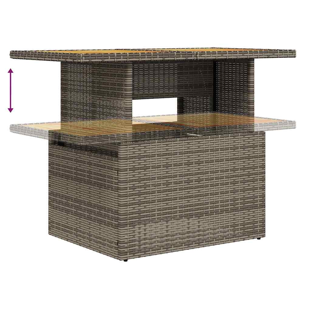 6-Delige Loungeset Met Kussens Poly Rattan