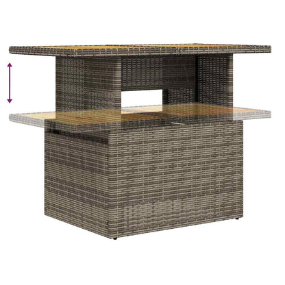6-Delige Loungeset Met Kussens Poly Rattan