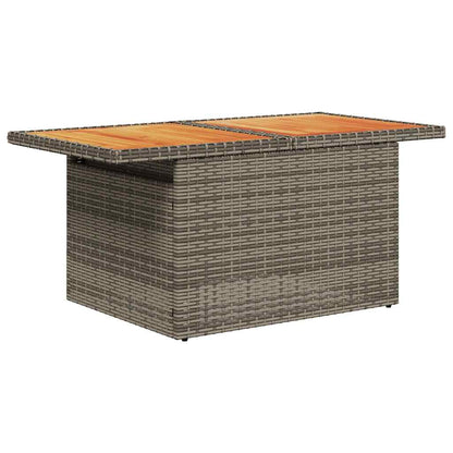 1 Loungeset Met Kussens Poly Rattan
