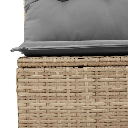 10-Delige Loungeset Met Kussens Poly Rattan Acacia
