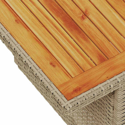 10-Delige Loungeset Met Kussens Poly Rattan Acacia