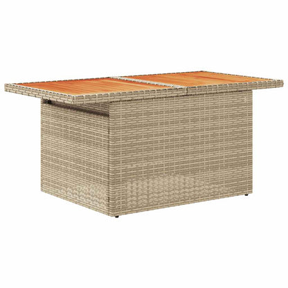 5-Delige Loungeset Met Kussens Poly Rattan En Acaciahout